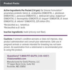 Visbiome® Vet Advanced GI Care High Potency Probiotic for Dogs & Cats – 225B CFU, 8-Strain Formula – Refrigerated, Veterinarian Recommended, Clean Label Certified – 60 Packets