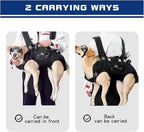 Dog Backpack Carrier - Spine-Friendly for Large Dogs(24-35lbs) Horizontal Design Dog Carrier with Adjustable Back Straps for Joint Injuries, Arthritis, Ideal for Stairs, Elderly Dogs(Size XL)