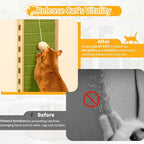 Cat Scratch Pad Felt Cat Scratcher for Indoor Cats Scratching Board Scratchers for Large Cat Scratch Furniture Protector with Ball Kitten Toys L Shape 26.8 Inch Green