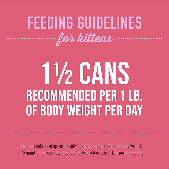 Tiki Cat Baby, Chicken & Salmon, High-Protein and 100% Non-GMO Ingredients, Wet Cat Food for Kittens 8 Weeks+, 2.4 oz. Can (12 Count)