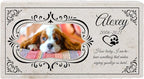 Personalized Pet Memorial with Keepsake Photo on Limestone - Headstones, Garden Stones, and Grave Markers for Dogs - Dog Memorial Stone, Pet Memorial Gifts - 12”x 6”x1.25" C (A. Alexey Design)