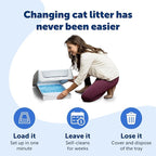 PetSafe ScoopFree Disposable Crystal Cat Litter Tray - Easy Cleaning Box - Refill Tray for Electric Litter Box - Fresh Scent - 4.3 lb Bags - 3 Pack
