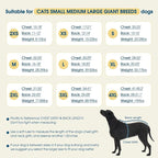 ROZKITCH Dog Winter Coat Soft Pullover Pajamas, Pet Windproof Warm Cold Weather Jacket Vest Cozy Onesie Jumpsuit Apparel Outfit Clothes for Small, Medium, Large Dogs Walking Hiking Travel Sleep Black