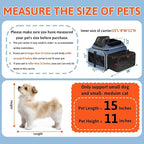 Petskd Top and Side Expandable Pet Carrier 18x11x11 Inches Delta United Airline Approved, Soft-Sided Carrier for Small Cats and Dogs with Locking Safety Zippers and Anti-Scratch Mesh(Blue)
