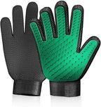 Gentle Deshedding Pet Grooming Mitt - Efficient Hair Remover Brush for Dogs, Cats, Horses with Long & Short Fur (1 Pair)