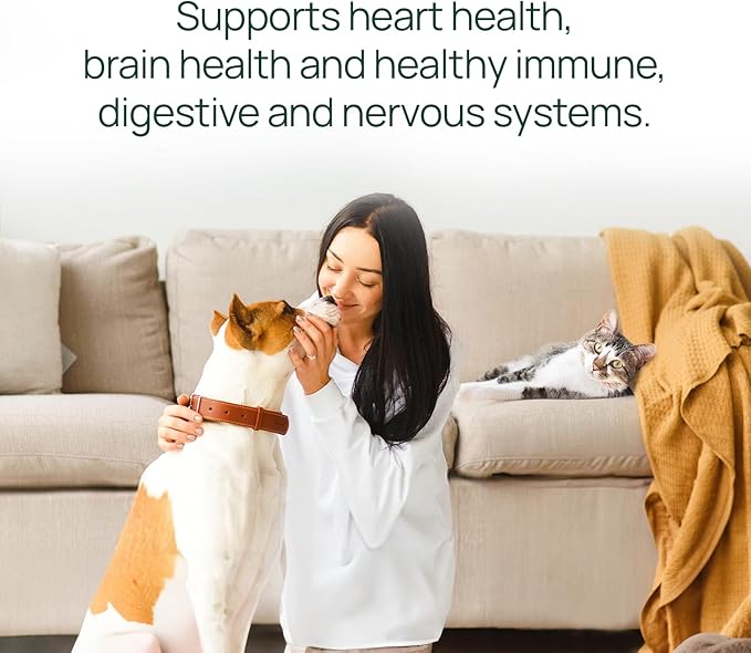 pawTree Salmon Oil-Dog and Cat Fish Oil Supplement-Ideal for excessive shedding control, seasonal allergies, itch relief, dry, irritated skin. With over 15 heart-healthy Omega-3 & Omega-6 Fatty Acids.