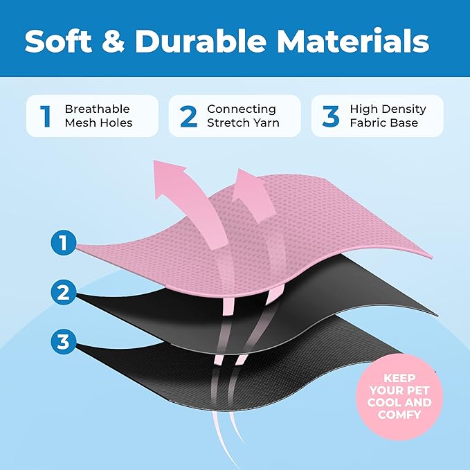 Voyager Escape-Proof Step-in Lock Cat Harness & 5ft Neoprene-Handle Leash Set All-Weather Mesh with Reflective Stitching for Small to Large Cats by Best Pet Supplies, Black Trim-Pink (327), XXXS