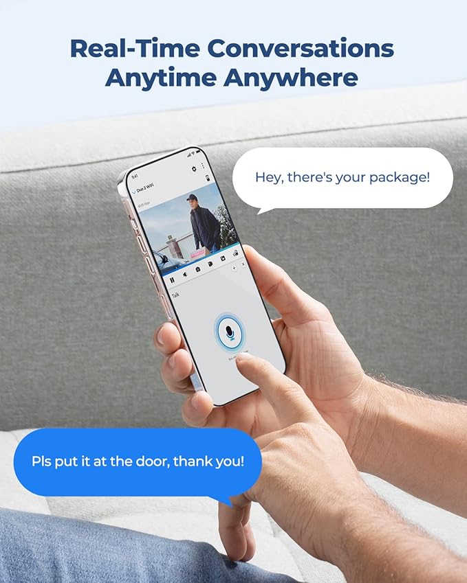 REOLINK 4K WiFi Security Camera with 180° Ultra-Wide Angle, 2.4/5GHz Plug-in Outdoor Camera, Smart Human/Vehicle/Animal Detection, Color Night Vision, Two-Way Talk, DC 12V/2A, Duo 2 WiFi