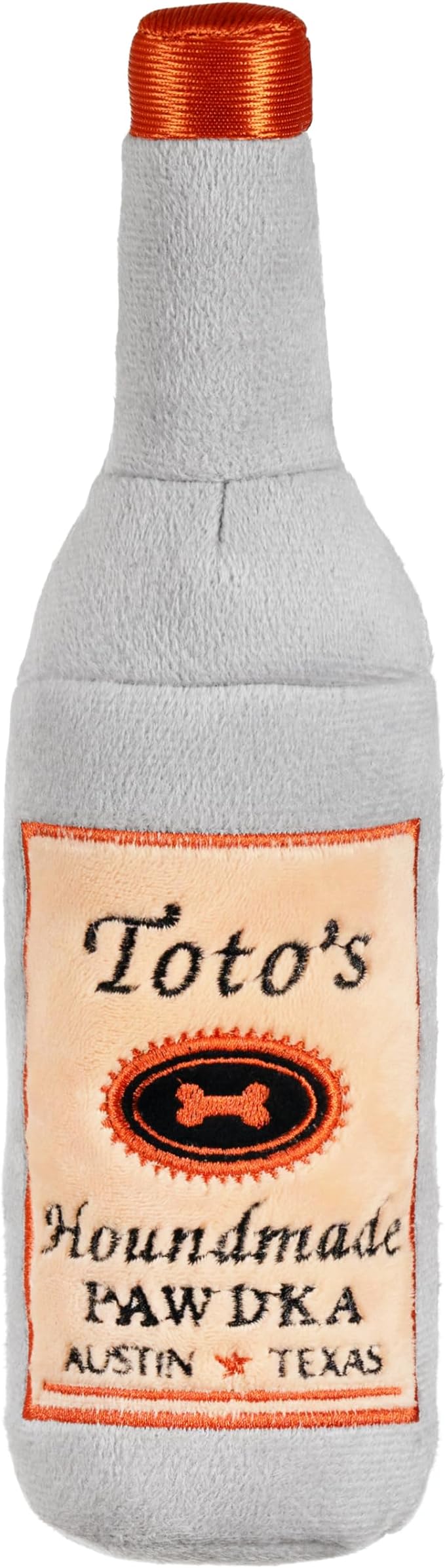 Nestpark Toto's Plush Squeaky Crinkle Dog Toy - Funny Dog Gifts for Medium, Small and Large Dogs - Cute Stuffed Toys for Dog Birthdays