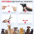 Led Dog Collar - Waterproof Lighted Doggie Collars for Night Rechargeable, High Visibility TPU Cuttable Lighted Pet Collar (Red)