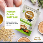 Because it's Better Pate Complete Meal, Chicken Recipe, 2.6 oz Pouches, Wet Cat Food, 12 Count