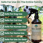Trail Guard Natural Extra Strength Insect, Flea and Tick Spray for Dogs, Cats, People & Home - 16oz Lemongrass Scented Plant-Based Insect & Tick Repellent for Dogs - Kid Safe (16oz)
