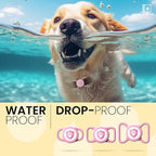 Waterproof AirTag Dog Collar Holder for Apple Tracker Pink