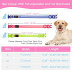 YFbrite Light up Dog Collar, USB Rechargeable LED Puppy Collar Super Bright Adjustable Glowing Dog Lights for Night Walking (Design 2- Pink, Large)