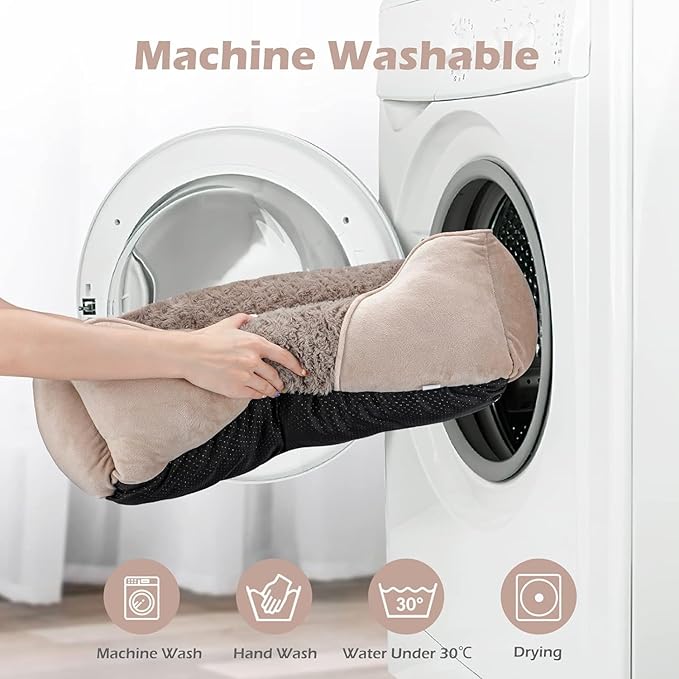 INVENHO XX-Large Dog Bed for Large, Medium, Small Dogs - Rectangle, Washable, Orthopedic, Soft, Calming, Durable Pet Cuddler with Anti-Slip Bottom - XXL (42"x30"x10")