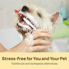 HICC PET Teeth Cleaning Wipes for Dogs & Cats, Vet-Recommended Remove Bad Breath & Plaque & Tartar Buildup Dog Finger Toothbrush Wipes, Dog Tooth Brushing Kit Remove Stain & Gum Care for Small Animal
