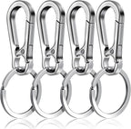 Dog Tag Clips, Stainless Steel Heavy Duty Ring Pet Tag Key Ring Clips, Pet Tags Clip for Collars Keychain Clip for Pets Collars and Harnesses