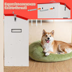 Large Automatic Dogs Feeder with Handle, 25 Lbs Indoor and Outdoor Gravity Dog Food Dispenser Container for Large Breed, 11.5'' L X 9.8'' W X 23'' H Hanging Auto Feeder