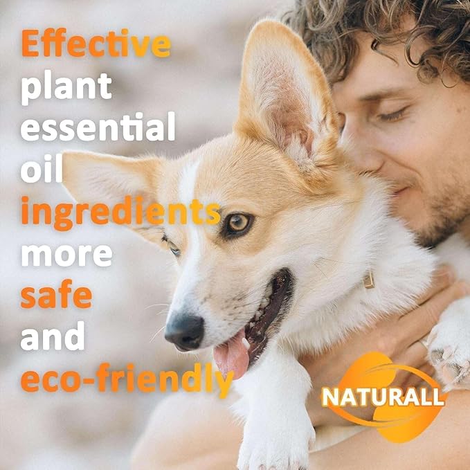 Flea Collars for Dogs, Dog Flea & Tick Control Flea Collar 8 Months Protection, Waterproof Dog Flea Collar, Flea Prevention for Dogs with Comb