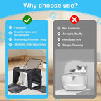 Cat Carrier Soft, Collapsible Cat Bag Carrier, TSA Airline Approved Pet Carrier for Cats with Removable Mat, Breathable Pet Travel Carrier for Small Medium Adult Pussy & Small Dogs (Black)