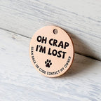 MYLUCKYTAG Stainless Steel QR Code Cat Tags - Online Profile, Scan QR for Instant Pet Location Alerts