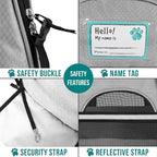 PetAmi Airline Approved Pet Carrier for Cat, Soft Sided Dog Carrier for Small Dogs, Cat Travel Supplies Accessories for Indoor Cats, Ventilated Pet Carrying Bag Medium Large Kitten Puppy, Large Gray