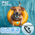 2-in-1 Shock Collar for Dogs & Dog Training Collar with Remote Control 3300FT, Dog Bark Collar with IP67 Waterproof 5 Level Sensitivity, Rechargeable E Collar for Small Medium Large Dogs - Blue