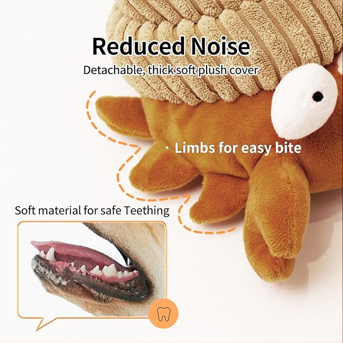 Interactive Dog Toys That Moves Active Ball for Dogs with Rechargeable Battery Self Moving Balls and Plush Cover for Small & Medium Dogs to Chase Barking Dog Toy Vibrates Toy SpidHerm