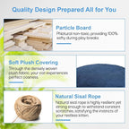 FDW Cat Tree 54in Cat Tower Multi-Level Durable Cat Scratching Post & Cozy Fun Cat Jumping Platform Space Saving Cat Condo Pet Play House for Indoor Cats,Navy Blue