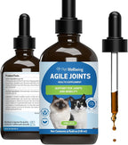 Pet Wellbeing Agile Joints for Cats - Veterinarian-Formulated - Hip and Joint Health, Mobility, Devil’s Claw, Boswellia, Joint Ligament and Cartilage - Herbal Supplement 4 oz (118 ml)