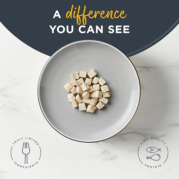 Reveal Natural Cat Treats, 8 Count, Single Ingredient Treats for Cat, Grain Free, Freeze Dried Chicken, 0.88 oz Bags