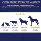 Rx Vitamins MegaFlex Cat and Dog Joint Supplement - Glucosamine Sulfate with MSM, Vitamin C, & Sea Cucumber - Supports Joint Flexibility and Mobility - for All Breeds and Sizes - 600 Capsules