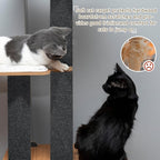 Cat Scratching Climbing Carpet Mat, Self-Adhesive Trimmable Anti Cat Scratcher Couch Furniture Protector from Cat Claws, Cat Post Covered Pad Replacement for DIY Cat Tree (Dark Gray, 15.8" x 118")