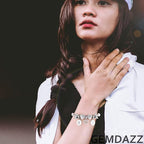 GEMDAZZ Sparkling Puppy Paw Print Charms in 925 Sterling Silver, Pave Dog Pawprint CZ Round Beads and Always in My Heart Charms, Gift for Animal Lover, fit European Women Bracelet/Necklace