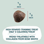 Shameless Pets Bone Broth Dog Training Treats – Soft, Natural Puppy & Dog Treats with Collagen – Healthy, Low-Calorie Training Chews for Small, Medium & Large Dogs - 8 oz (Pack of 1)