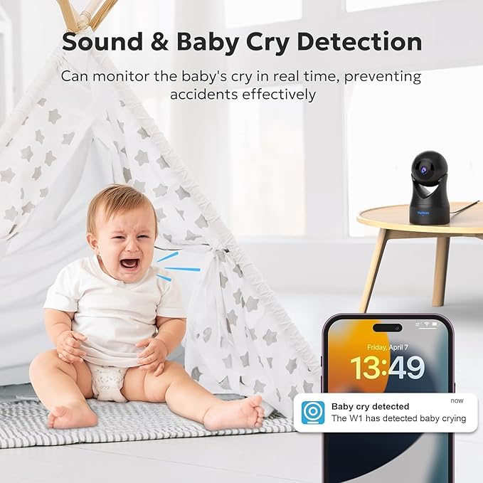 owltron Indoor Security Camera 5MP, 360 Cameras for Home Security with Motion Detection, 2.4G/5GHz WiFi Pet Cam with Night Vision & 2-Way Audio, Compatible with NVR/Alexa