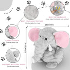 Dog Toys to Keep Them Busy Dog Toys for Small Medium Large Dogs Plush Animal Interactive Puppy Toys Cute Squeaky Elephant Dog Toy with Crinkle Paper