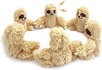 Interactive Squeaky Dog Toy, Replacement Animals Sloth Pack of 6