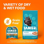 IAMS Perfect Portions Indoor Adult Wet Cat Food Cuts in Gravy, Chicken Recipe, 2.6 oz. Easy Peel Twin-Pack Trays (24 Count, 48 Servings)