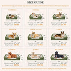 Comfort Expression Large Dog Beds Waterproof Orthopedic Foam Dog Sofa Beds Comfy Pet Bed with Washable Removable Cover & Non-Slip Bottom(Large,Light Green)