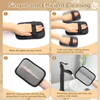 1PCS Newly Pet Hair Removal Gloves,Reusable Electrostatic Cat Dog Pet Hair Removal Gloves,Hair Remover for Couch,Furniture,Carpet,(1 Pack Glove,1Red Lint Scraper) Cat and Dog Glove.