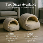 2026 Cozy Cat Cave Removable and Washable Winter Closed-Off Cat Bed Upgraded Cat Winter Bed with Soft Plush Cushion Warm Enclosed Sleeping House for Indoor Cats and Small Dogs (Purple, Large)