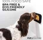 Pup Culture Dog Lick Mat for Dogs (2 Pack), Feeding Pad for Anxious Pets Plus 4 Different Puzzles for Mental Stimulation for Dogs - Supports Mental, Dental, and Digestive Health - Heavy Duty