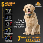 2025 Upgraded Intelligent Dog Bark Collar for Medium and Large Dogs - Beep, Vibration and Safe Static Shock, 7 Sensitivity Levels Adjustment - Effective Training to Stop Excessive Barking Fast