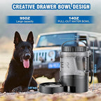 Dog Water Bottle Travel Bowl - 95oz Large Portable Dog Water Bowls Dispenser for Camping Essentials Hiking Traveling Beach Car Park Accessories, Leak Proof Pet Drinking Bottle Jug Bowls Dispenser