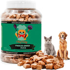 Freeze-Dried Duck Treats for Cats & Dogs – 100% Human Grade, Single Ingredient, High-Protein, Healthy Snack – No Additives or Preservatives – 3.0oz - Inspected & Tested in USA