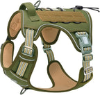 AUROTH Tactical Dog Harness for Large Dogs No Pull Adjustable Pet Harness Reflective K9 Working Training Easy Control Pet Vest Military Service Dog Harnesses