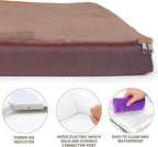 NAMOTEK Outdoor Heated Pet Bed for Cats Dog in Winter with Orthopedic Foam Base Auto Constant Temperature Electric Heating Pad & Waterproof Liner for Dog House Cabin Cot Doorway(31" Lx19 Wx1.7 Th)