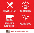 Full Moon All Natural Human Grade Dog Treats, Essential Beef Savory Sticks, 14 Ounce