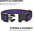 Mile High Life Reflective Dog Collar | Nylon Pet Collars wiith Buckle | Light Weight Puppy Collars | Purple Dog Collars for Small Dogs (Purple, X-S)